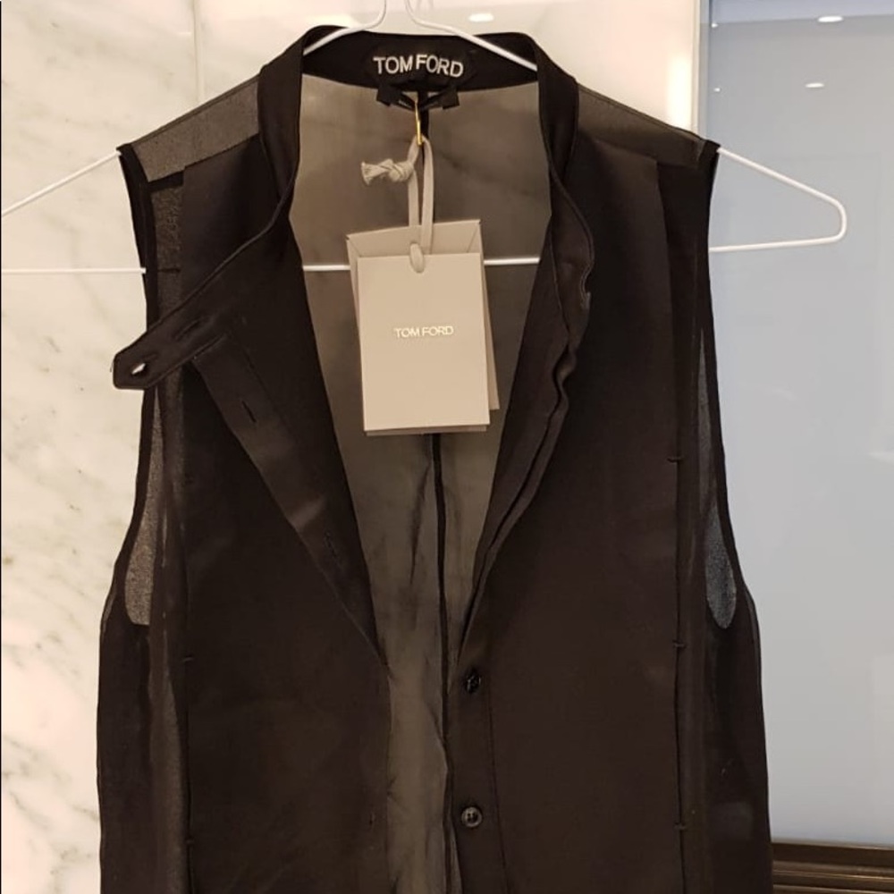 Tom Ford tuxedo silk shirt